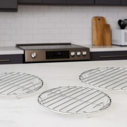 Durable Stainless Steel Hot Plate Stand – Heat Resistant, Heavy Duty Support Glossy Trivet-40