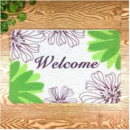 Door Mat Welcome Floral Entrance Home Holiday Floor Decor for Indoor and Outdoor Rug Pad-image-47