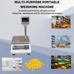 KiloMaxx KM-98,30Kg with EcoSense Technology Pole Display for All Kirana & Vegetable shop Weighing Scale image 5