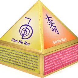Wish Pyramid Wish Box Fengshui Wooden Box With Reiki Symbols Decorative Showpiece - 11 cm-image-47