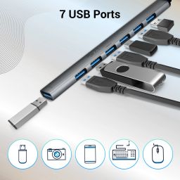 ZEBRONICS Zeb -700HB ZEB-700HB 7 IN 1 USB+TYPE-C HUB USB+TYPE-C HUB image 2