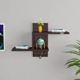 DONAL Wall Mount Shelves Book Shelf Engineered Wood Open Book Shelf-image-5