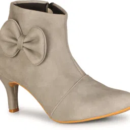 Trendy Partywear High Ankle Pencil Heel Zipper Boots Boots For Women-image-62
