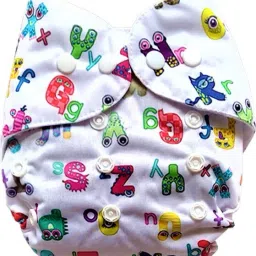 Baby Reusable Cotton Cloth Reusable Button Diaper COMBO SET OF 1-picture-20