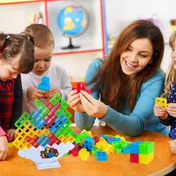 venimall Tetra Tower Game 16 Pcs Stack Tower, Swing Stack High Child Balance image 5