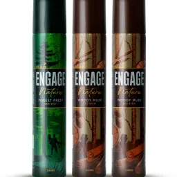 Nature Deo: 2 Woody Musk & 1 Forest Fresh (150ml X 3) Deodorant Spray-For Men-11