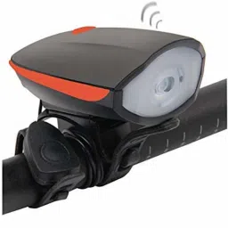 2-in-1 Rechargeable Bicycle Horn Light (3 modes) and horn LED Front Light RED LED Front Light-5