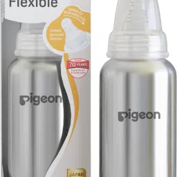 SN STEEL BOTTLE 240ML Y SIZE WITH PLASTIC HOOD & CAP (NATURAL) - 240 ml-image-85