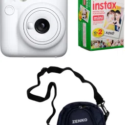 FUJIFILM Instax mini 12 Pearl White with 10x2 Film and Pouch Instant Camera-picture-15