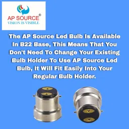ap source 9 W Basic Round B22 LED Bulb image 3