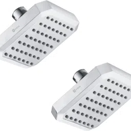4x4 Inches Square Overhead Shower, 2 Pieces Fixed Mount-6