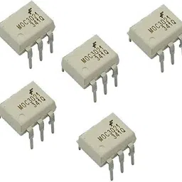 MOC-3021 DIP 6 Random Phase Opto Isolators Triac Driver Output (White) -Set of 5 Pieces-image-5