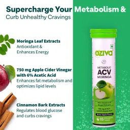 oziva ACV Moringa(Green Apple - Lemon Masala) To Control Cravings, No Maltodextrin image 3