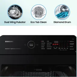 samsung 7 kg 5 star, Ecobubble, Wi-Fi, Digital Inverter, Fully Automatic Top Load Brown image 5