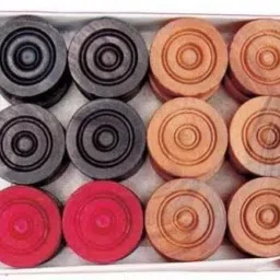 Natraj Export Quality 24 Carrom coins with 1 Striker, Carrom Pawns (Pack of 25 Carrom Pawns-picture-27