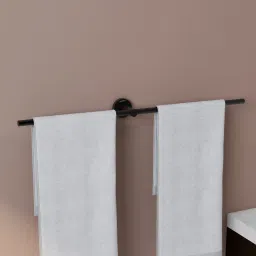 Towel Rod/Towel Bar/Towel Holder/Towel Hanger for Bathroom Accessories - 24 Inch Black Towel Holder-image-78