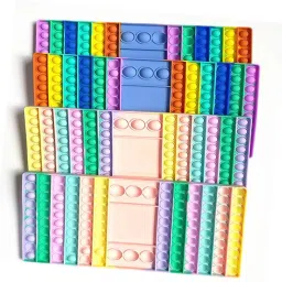 Silicone Rainbow Pop It Game Board – Dice Bubble Toy for Kids and Families-11