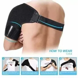 Shoulder Support Brace With Adjustable Stretch Strap Belt For Men & Women Shoulder Support-28