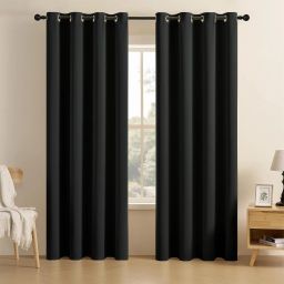 152 cm (5 ft) Silk Blackout Window Curtain (Pack Of 2)-image-53