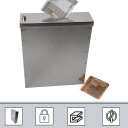 Coin Box Piggy Gullak Donation Money Bank SS Body Size- L-5.25cm, W-18cm, H-22cm Coin Bank-picture-18