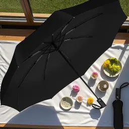 en,Women,Kids,Girls,Boys - 3 Fold with Auto Open and Close Umbrella (Black)_355 Umbrella-image-94