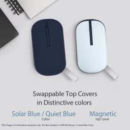 ASUS Marshmallow MD100 /Adj. DPI,2 in 1 color with Swappable magnetic top,Silent Wireless Ambidextrous Optical Mousewith Bluetooth image 3