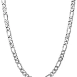 Sterling Silver (92.5% Purity) Italian Figaro 22 in For Men & Women Boys & Girls Sterling Silver Chain-picture-22