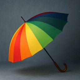 Rainbow Multi-Color Rainbow Umbrella for Girls | Rainbow Umbrella for Men Umbrella-picture-1