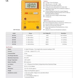 meco DIT 99C 3½ Digit 0 - 200 M Ohms 500 V DC Digital Insulation Tester by Supreme Traders Supertronics1989 Digital Voltage Tester image 2