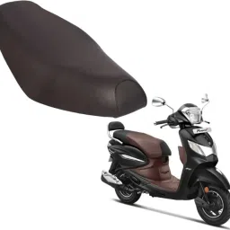 Pleasure Scooter/Scooty Removable & Washable PU Leather Waterproof Seat Cover Single Bike Seat Cover For Hero Pleasure, Pleasure Plus-image-75