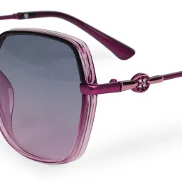 Polarized, UV Protection, Gradient Retro Square Sunglasses (55)-8