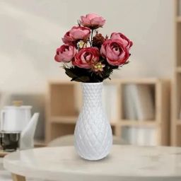 (Pack of 1) Lightweight Plastic Flower Vase for Home Décor(Flower Not Included) Plastic Vase-image-23