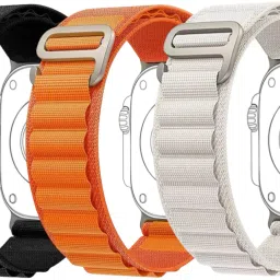 onefit Premium Alpine Loop Strap Nylon Watch Band for Apple Watch 42mm/44mm/45mm/49mm (Only Alpine Loop, Watch NOT Included) (PACK OF 3) Smart Watch Strap-image-26