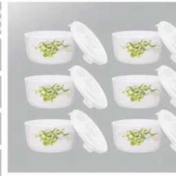 Opalware Dessert Bowl LARAH BY BOROSIL 12 N MULTI KATORI SET ERBA DESIGN-image-29