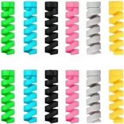 KAELAN CABLEPROTECTOR12PC-MLTICLR For Laptop computer mobile Cable Protector-image-40