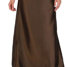 house of common DARKBROWNSATINPET Pure Satin, Pure Silk Petticoat-image-4