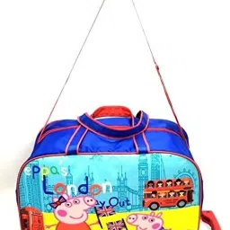 Peppa Pig Cartoon Printed Trolley Bag| Luggage Travelling Bag with Wheels Small Travel Bag- L-picture-47