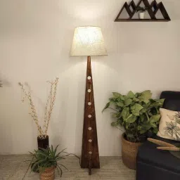 symplify Bevel Wooden Floor Lamp with Jute Shade & Brown Base-picture-46