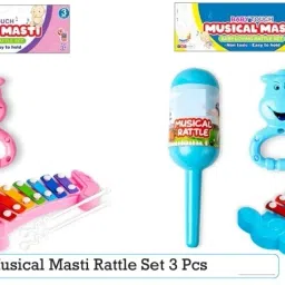 Musical Masti 3pc Rattle Set for Infants, Perfect Rattle Sets Blue) Rattle-6