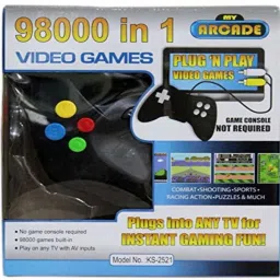 98000 Game IN 1 Video Game Pad Built In TV LED Game Direct AV Inputs (Shooting, Puzzle, Racing, Action Etc) Limited Edition Plug & Play Your Television (Code in the Box - for PC) Limited Edition image 3