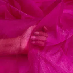 Unstitched Organza Multipurpose Running Fabric Solid-image-73