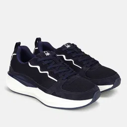 United Colors of Benetton Colorblock Lace-Up Round Toe Athletic Sneakers Sneakers For Men-picture-34