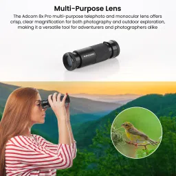ADCOM 8X Pro Monocular Telephoto Camera Lens-Compatible with All iOS & Android Devices Mobile Phone Lens image 4