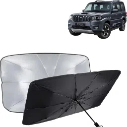 Dashboard, Windshield Sun Shade For Mahindra Scorpio Classic-image-1