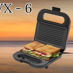 SWX6 800-Watt 2-Slice Grill Sandwich Maker Non-Stick Coated Plates Easy-to-Clean Grill-9