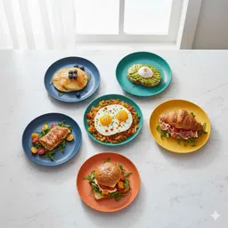 oicia Dinnerware Plates, Kitchen Plates, Wheat Straw Plates, Deep Plates, Nasta Dishes Dinner Plate-picture-5