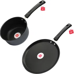LAZYwindow Premium Quality Nonstick And Tawa Combo Sauce Pan 16 cm diameter 1.5 L capacity-image-9