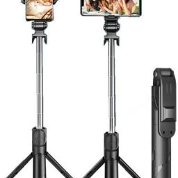 Wanzhow 360 degree rotatable wireless selfie stick with detachable Bluetooth remote shooting Bluetooth Selfie Stick-10