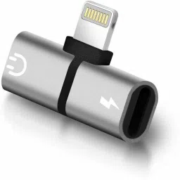 Gadget Zone Grey 2 in1 Splitter Earphone Converter and Phone Charger grey Phone Converter-12