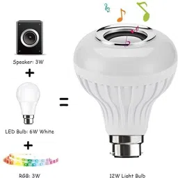 laxmi gold Color Changing Wireless LED Smart Bluetooth Music Bulb With Remote 5 W Bluetooth Party Speaker image 3
